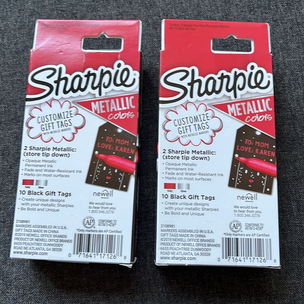 Sharpie Metallic Fine Point Marker-Gift Tag Set - Picture 2 of 7